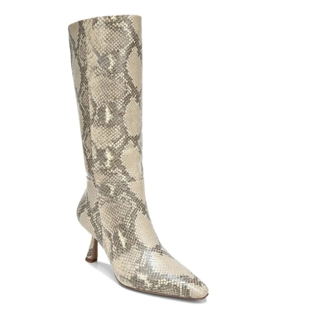 Sam Edelman Snakeskin Heeled Boots